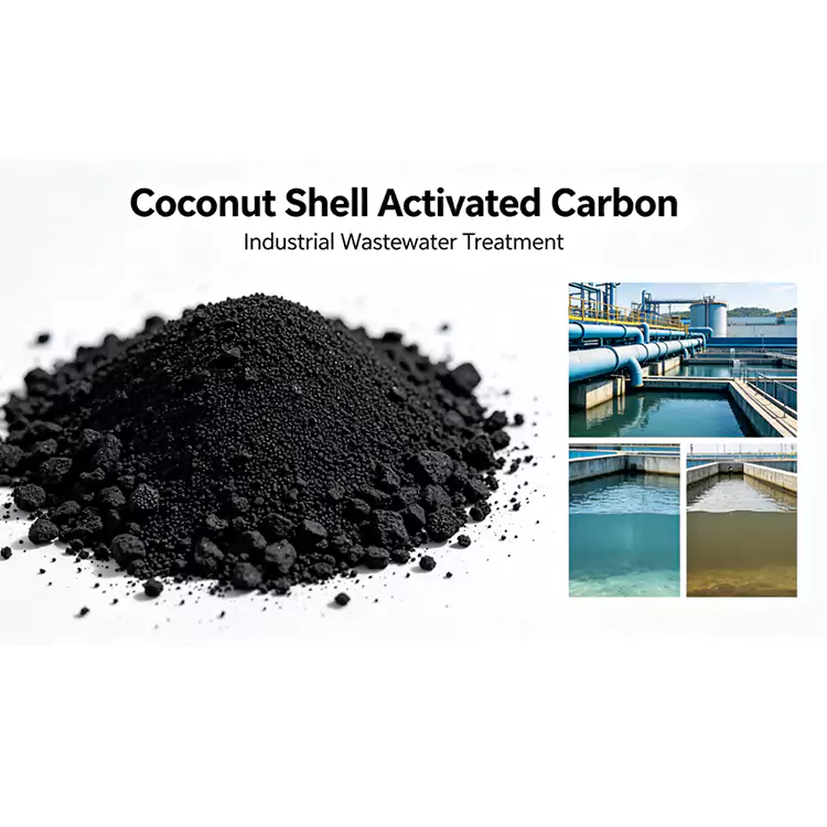 Tratamiento de aguas residuales industriales Carbono de cáscara de coco
