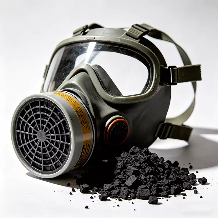 Respirador y máscara de gas de carbono